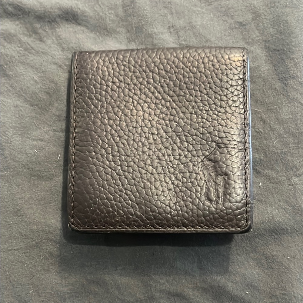 Polo by Ralph Lauren Black Key & Card Holder Pebbled Leather
